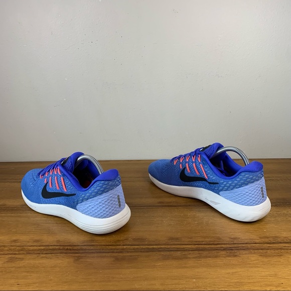 Nike Womens Lunarglide 8 Blue Orange Black Running Shoe Size 9.5 - Picture 7 of 9